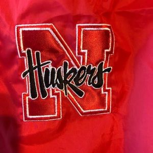 Vintage Nebraska Corn Huskers Wind Breaker